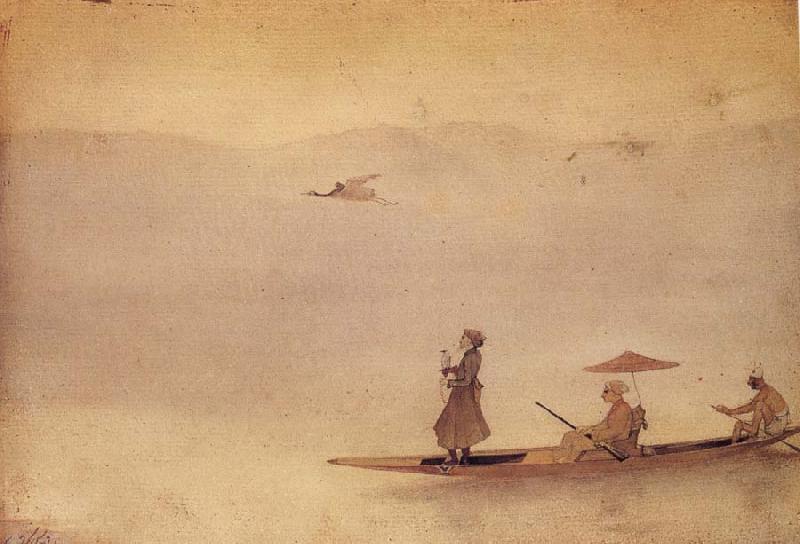 Abanindranath Tagore Hunting on the Wular oil painting image